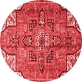 thumbnail image 1 of Ahgly Company Indoor Round Persian Red Traditional Area Rugs, 5' Round, 1 of 4
