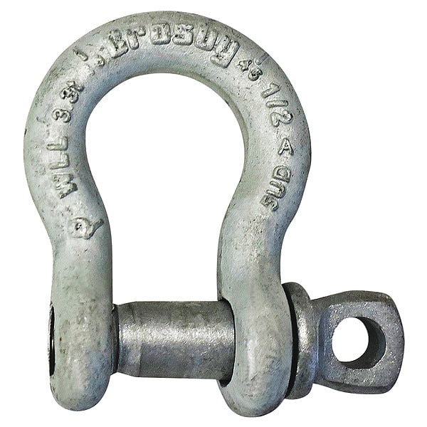 Crosby 1018419 0.37 in. G209 Screw Pin Anchor Shackle,