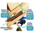 thumbnail image 4 of Grassracks Bamboo Surfboard Rack for 4 Boards - Horizontal Surf Wall Rack or Snowboard Mount - Kaua'i Quad (4 Boards, Bamboo), 4 of 4