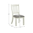 thumbnail image 3 of Lexicon Granby Pine Wood Dining Room Side Chair in Antique White (Set of 2), 3 of 5