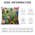 thumbnail image 6 of Nawypu Pillowcase Set of 2 Rustic Flowers Birds Butterfly Spring Summer Throw Pillow Covers Shells for Couch Office Bedroom Home Decoration  2pcs 22x22in, 6 of 6
