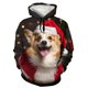 thumbnail image 1 of Sudaderas con capucha navideñas para hombre, sudadera de manga larga con estampado de animales navideños, ropa de otoño e invierno para hombre, Tops informales de moda para vacaciones, 1 of 4