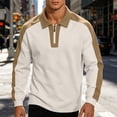 thumbnail image 2 of Abomasnow Mens Big and Tall Overisized Sweatshirts Quarter Zip Pullover Long Sleeve Collared Color Block Sweatshirts Casual Thermal Midweight Golf Shirts, 2 of 9