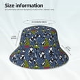 thumbnail image 3 of Sikiie Festive Cats and Trees Reflective Double-Sided Bucket Hat, Sun Hat, for Gardening, Beaching, Camping, Hiking, Fishing, 3 of 6