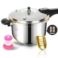 thumbnail image 2 of Autocuiseur en Acier Inoxydable 8 qt Compatible Induction avec Indicateur de Pression, Compatible avec Cuisinière à Gaz et Induction, 2 of 4