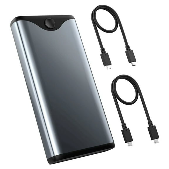 Dual Bay M.2 NVMe SSD Enclosure USB3.2 Gen2 Type-C 10Gbps NVMe 5Gbps Supports Up to 8TB