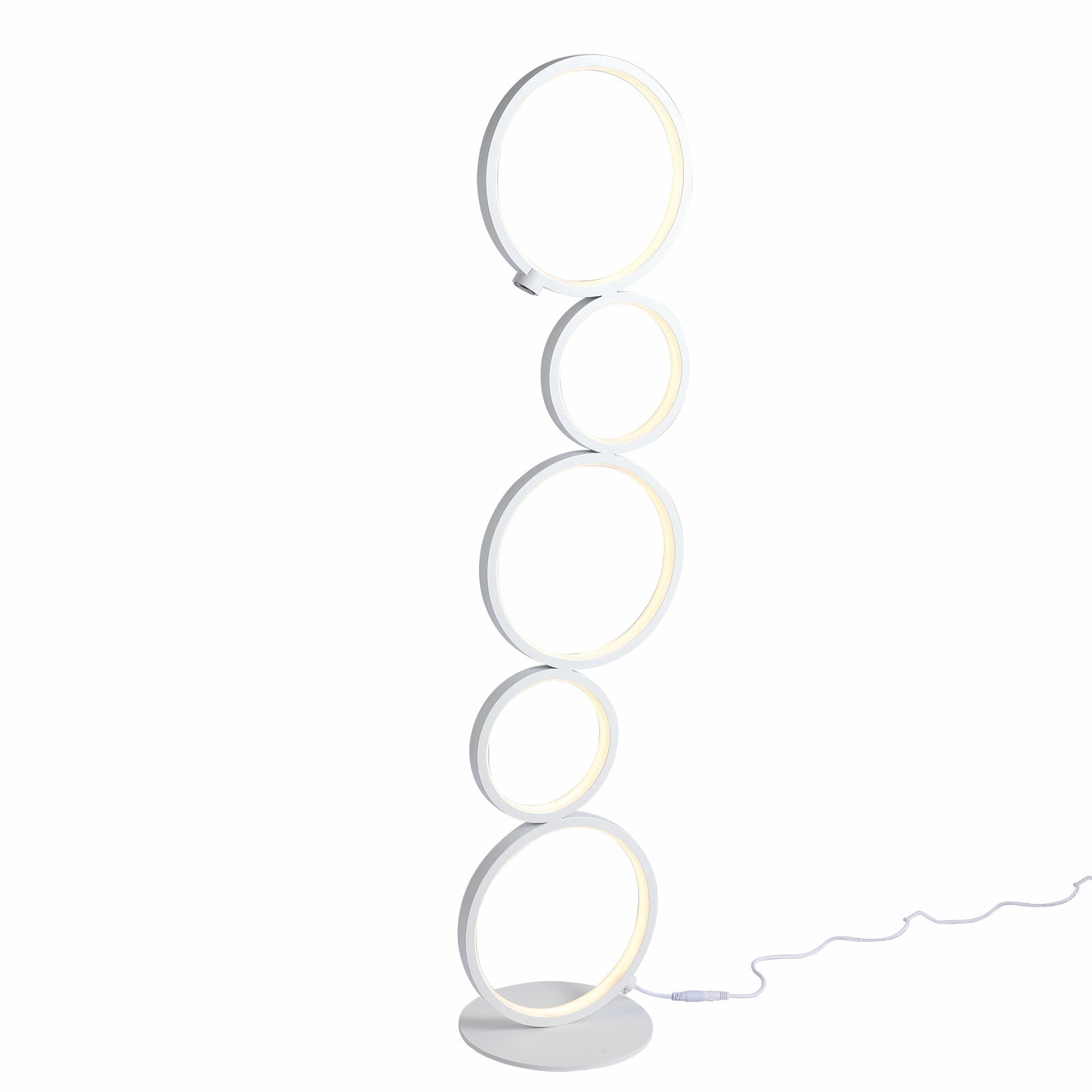 Modern 24W LED Floor Lamp with Dimmable Brightness for Living Room