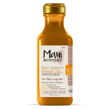 Maui Moisture Curl Quench + Coconut Oil Conditioner, 13 FL (Best Curl Enhancing Leave In Conditioner)