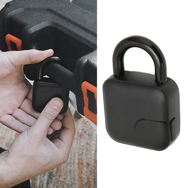 Cerradura Electrónica De Seguridad, Candado De Huella Digital De Reconocimiento Rápido Con Batería De Litio De 300 MAh Para Puerta Para Maleta Para Escuela