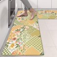 thumbnail image 2 of Kitchen Rugs Sets Of 2,Pioneer Flower Floral Print Pattern Anti Fatigue Kitchen Mat Rugs Non Slip Washable,Decorative Kitchen Floor Mats for Kitchen,Sink,Laundry,17"X47", 2 of 5