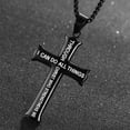 thumbnail image 4 of OPOLSKI Necklace Cross Vintage Classic Hip-hop Style Male Pendant Silver, 4 of 8