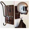 thumbnail image 1 of DYNWAVECA Universal Helmet Holder, Mounted Moto Wooden Multifunction Metal Display Stand Hanger Rack Storage Organizer for Hat Wigs Coats Scarves Keys, 1 of 8