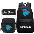 thumbnail image 2 of Mr Beast Backpack Boys Girls Teens Back to School Bags Kids Mr Beast Rucksack shoulder Bagpack Travel Knapsack Mochila 3 Pcs/set, 2 of 4