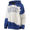 thumbnail image 2 of Women's Gameday Couture White/Royal Kentucky Wildcats For the Fun Double Dip-Dyed Pullover Hoodie, 2 of 3