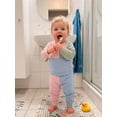 thumbnail image 6 of Loicainy Baby Toddler Girl Contrast Color Fall Outfits 6 12 18 24 Months 2T 3T Long Sleeve Pullover T shirt Elastic Pants Clothes Set, 6 of 9