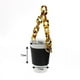thumbnail image 4 of Coffee Cup Sleeve With Strap Milk Tea Cup Sleeve Leather Cup Holder Hand Crank Cup Holder Black, 4 of 4