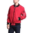 thumbnail image 7 of Victorious Men's Lightweight Contrast MA-1 Bomber Flight Jacket JK752 - Red - 3X-Large, 7 of 7