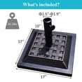 thumbnail image 3 of Costway 17.5'' Umbrella Base Stand Market Patio Standing Outdoor Living Heavy Duty (Square), 3 of 10