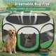 thumbnail image 3 of Corral Emergente para Perros Grandes de 45" Corral Plegable para Mascotas Corral de Ejercicio Portátil para Mascotas Interior Exterior, Acampar, Viaje, Verde, 3 of 8