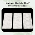 thumbnail image 3 of Toilet Paper Holder with Shelf New Upgrade Double Toilet Paper Holder with Storage Marble Roll Toilet Paper Wall Mount for Bathroom Washroom, 3 of 6