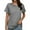 Light Gray, variant on Women's Fashion Round Neck Plus Size Short Sleeved Solid Color T Shirt Top - Figure - Friendly, Polyester/Spandex - Size Chart Included