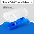 thumbnail image 5 of Paint Roller Kit, 25 Pack, 2 Inch Microfiber Paint Rollers 10 mm Nap, Small Paint Roller Kit, Mini Paint Roller, Paint Tray with Liners, Sponge Paint Brush, Mini Rollers for Painting, 5 of 8