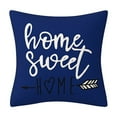 thumbnail image 4 of Fundas de almohada para exteriores, juego de 4 en azul marino y blanco, cremallera oculta, estampado de dalias en azul polvoriento por ambos lados, aptas para decoración de interiores y uso en, 4 of 6