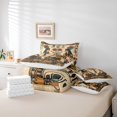 thumbnail image 4 of Erosebridal Ancient Egypt Civilization Pharaoh Bedding Sets Full Size, Mysterious Hieroglyphics Tribal Comforter Sets with Sheets, Reversible 7pcs, 4 of 5