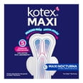 thumbnail image 4 of Toallas femeninas Kotex Maxi Nocturna extra larga con alas flujo maxi abundante 10 piezas, 4 of 6