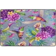 thumbnail image 4 of SKYSONIC 72x48in Colorful Hummingbirds Area Rug, Spring Flower Floor Carpet for Indoor Living Dining Room and Bedroom Area, 4 of 7