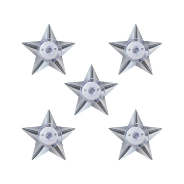 Lámpara de mesita de noche sin marca, 5 piezas, luces de techo, lámparas de noche, luces LED de estrella, luces en forma de estrella para cama, lámpara en forma de estrella