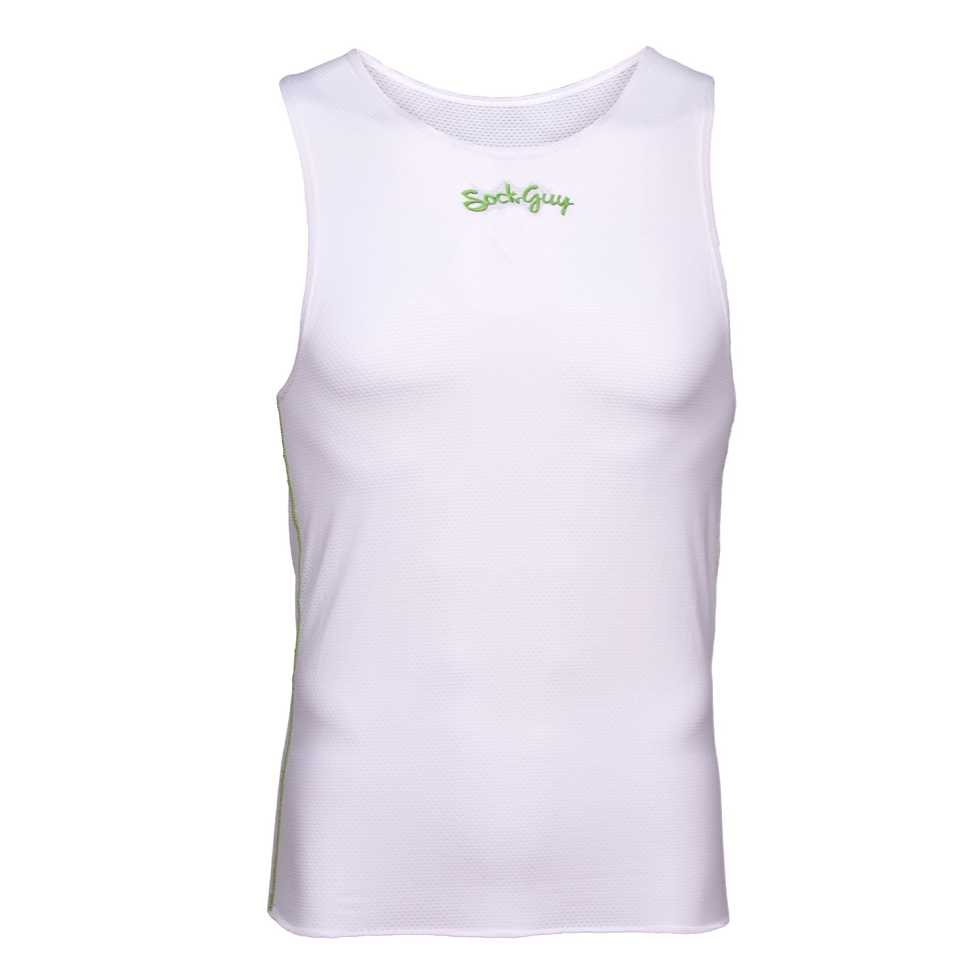 SockGuy Prolite Sleeveless Unisex Base Layer White by SockGuy
