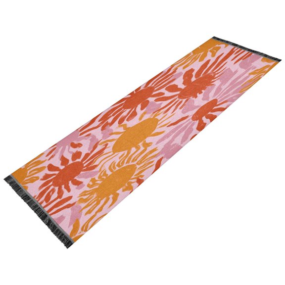 Vintage Modern Runner Rug,Non Slip Machine Washable 72"x23.5" Polyester Material Pet-Friendly Durable,Applicable to Entryway Rug Living Room Rug Large Sun
