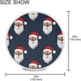 thumbnail image 4 of Coolnut Santa Claus Round Tablecloth,Washable Oil Proof Table Cover for Kitchen Holiday Party Wedding Picnic Decoration, 4 of 7