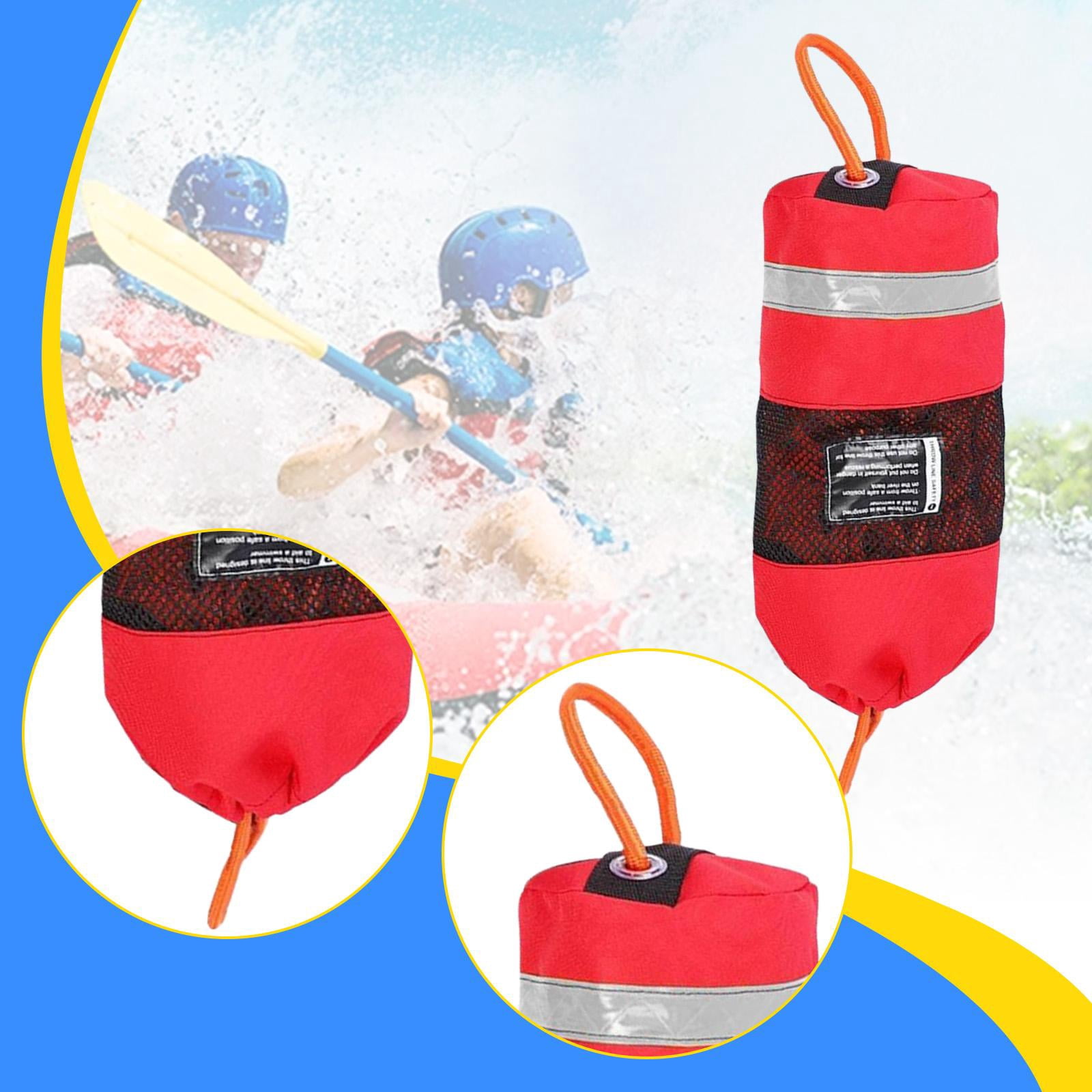 DimyFew Throw Bag with Rope Accessories 8mm Diameter High Visibility Throwable for Kayak 20m