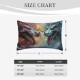 thumbnail image 3 of Fotbe White And Red Storm Dragon Pillow Cases - Envelope Closure - Luxury, Extra Soft, Cooling Pillow Covers - Wrinkle, Fade, Stain Resistant-16"x24", 3 of 8