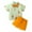 A076 Orange, variant on FASHOFT Toddler Boy Easter Outfit Short Sleeve Cute Rabbit Graphic Tees Shorts Set Summer Casual Gentleman Outfits Set Purple 1-2 Years