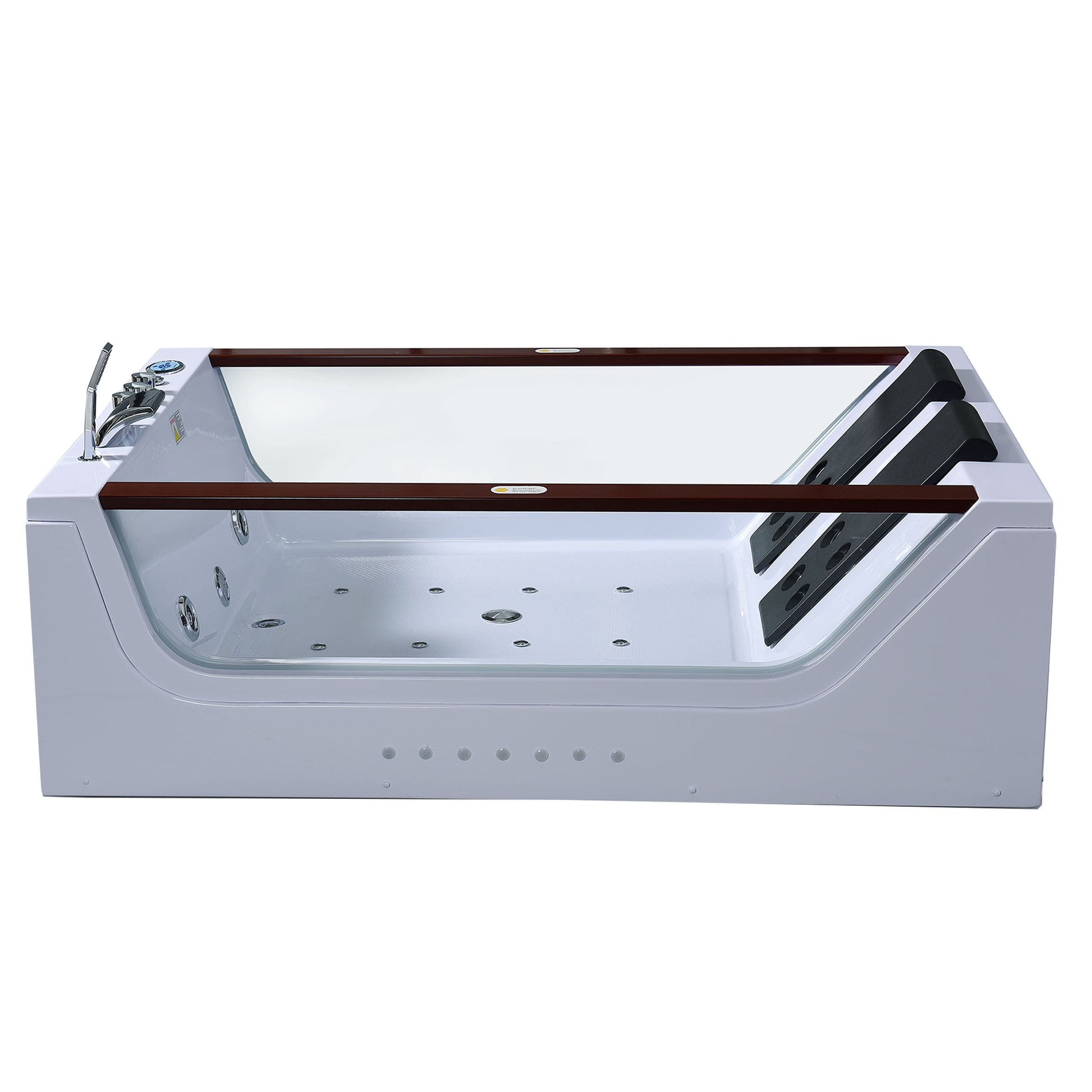 Freestanding hot tub 70.8″ X 47.2″ whirlpool tub double pump – Positano