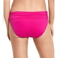 thumbnail image 3 of Lauren Ralph Lauren PURPLE Beach Club Shirred Bikini Swim Bottom, US 10, 3 of 3