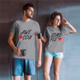 thumbnail image 2 of T Shirts for Men Short Sleeve Men Couples Lover Valentines Day Short Sleeve Letter Print T Shirts Tops Shirts for Men Short Sleeve Men Shirts Short Sleeve Valentines Day Shirts, 2 of 6