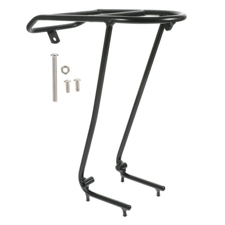 MEIBUTYUP Black Aluminum Alloy Bike Front Storage Rack Strong Accessory for Road and Mountain Bikes