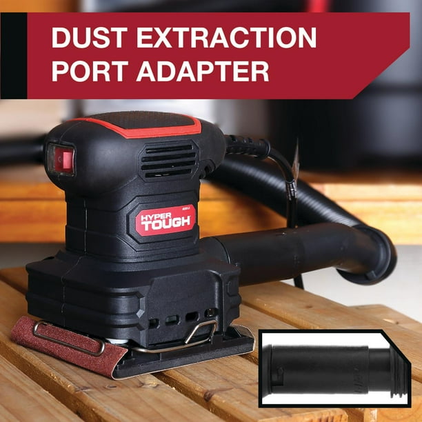 Hyper Tough 2 Amp Corded 1/4-Sheet Palm Sander with Dust Bag