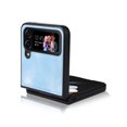 thumbnail image 6 of Compatible with Samsung Galaxy Z Flip 4 Case, Retro Anti-Drop Durable PU Leather Women Girls Men All Inclusive Reinforced Corners Case for Samsung Galaxy Z Flip 4 5G 2022, Lightblue, 6 of 11