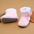 thumbnail image 7 of Baywell Baby Girl Plush Winter Snow Bowknot Boots Pink 0-6 Months, 7 of 7