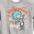 thumbnail image 3 of Dr. Seuss - Halloween Is My Thing - Toddler And Youth Crewneck Fleece Sweatshirt, 3 of 6