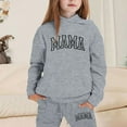 thumbnail image 2 of XEGLSBU Toddler Girl Outfits 2T Winter Girls Outfits Hoodies Letter Print Sweatshirt Stylish and Comfortable Everyday Wear Toddler Girl Outfits 3T Denim Grey Size 5-6 Years, 2 of 4