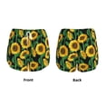 thumbnail image 5 of Xecao's Sunflower 1 for a double-layer running short for women, perfect for gym, tennis, and more, featuring a convenient pocket., 5 of 9