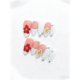 thumbnail image 2 of Uñas postizas largas almendradas color melocotón y blanco con punta francesa, pedrería y diseño floral en 3D., 2 of 5