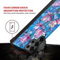 thumbnail image 4 of Daizag Funda Para Samsung Galaxy S25 Ultra Cuatro Esquinas Parachoques Antideslizante Absorción De Golpes Funda Protectora Para Niñas Niños Efecto Vitral Diseño De Flores, 4 of 5