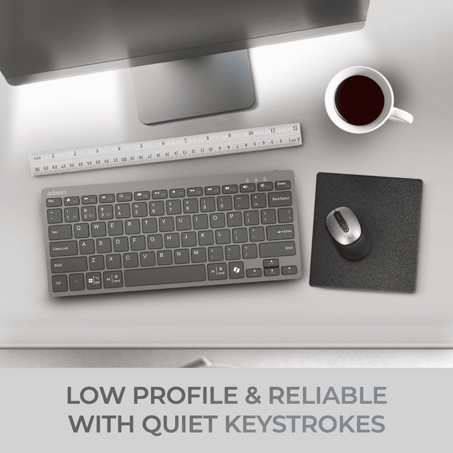 Multi OS Bluetooth Scissor Switch Mini Keyboard+E7